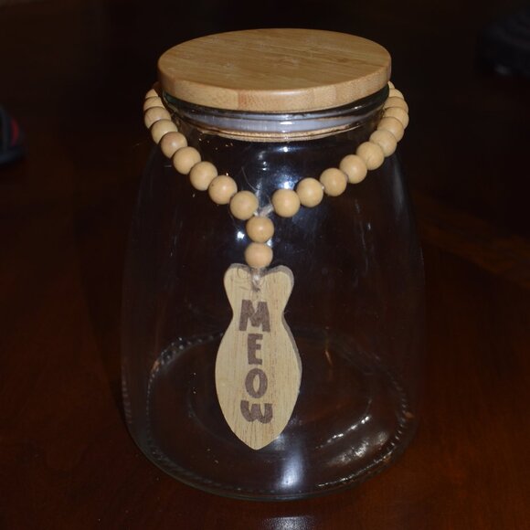 Decorative Cat Treat Jar - Picture 1 of 3
